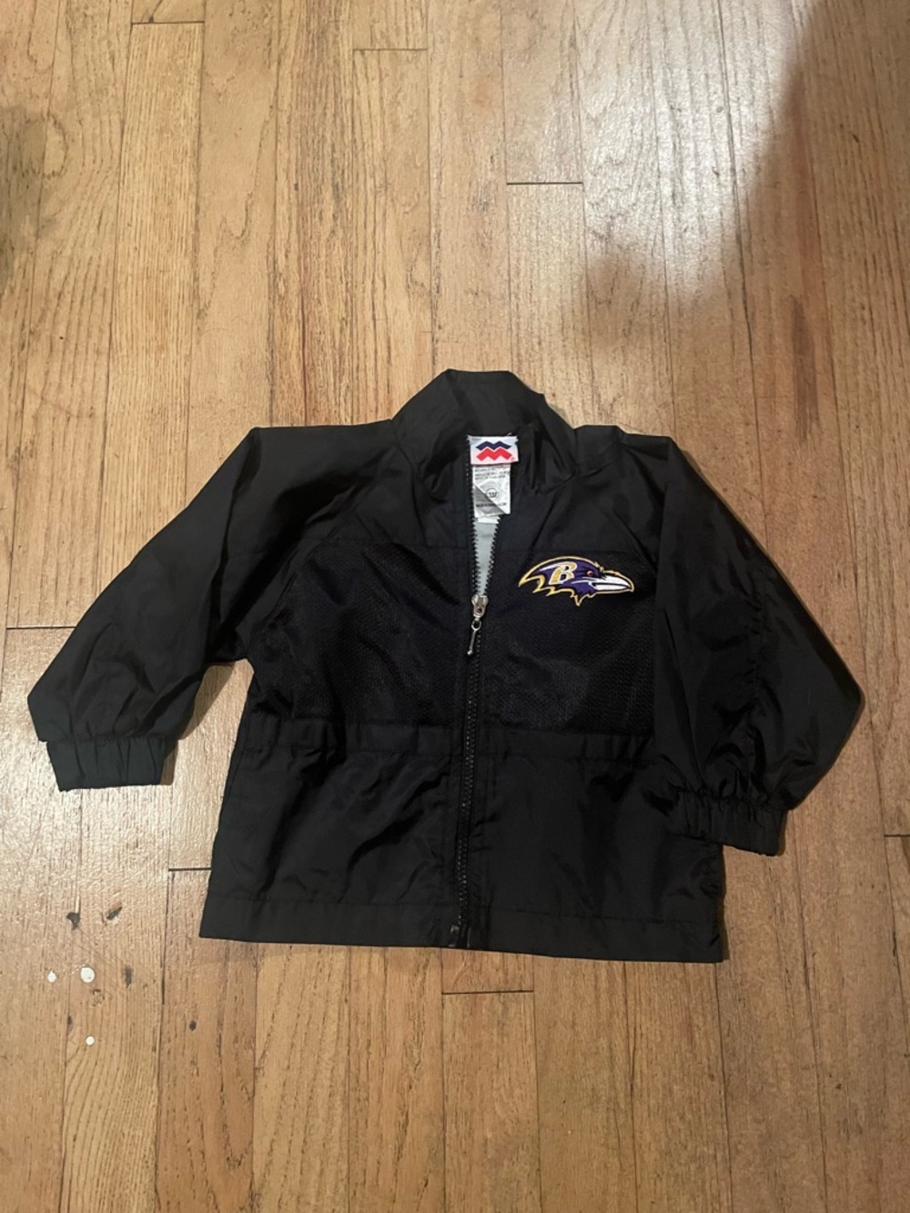 STARTER Black Baltimore Ravens Kids Raincoat with Team Logo